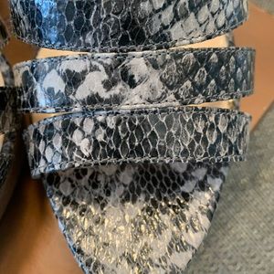 Audrey Brooke Platform Heel “Skin” Sandals. NWOT